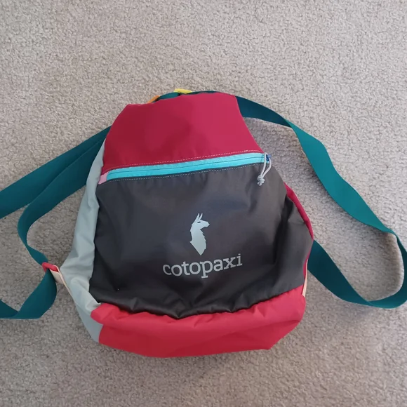 Cotopaxi Red/Teal/Grey Convertible Bag - Picture 8 of 10